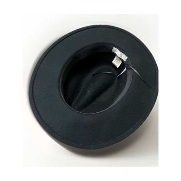 Free People + Wythe Leather Band
Felt Hat in Black ~ One Size ~ Excellent main image 4